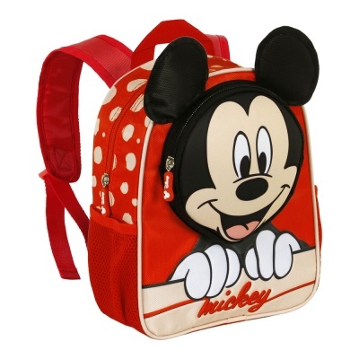 Mochila Pré-Escolar Bobblehead Mickey Disney 28cm