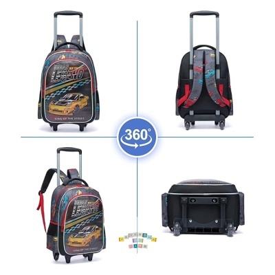 Conjunto Escolar Trolley Carros Urban Legend - Trolley + lancheira + porta-lápis