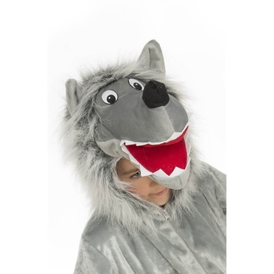 Fato de lobo cinzento para crianças