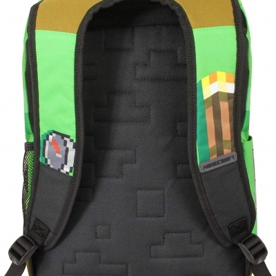 Mochila Escolar Minecraft Picareta Green