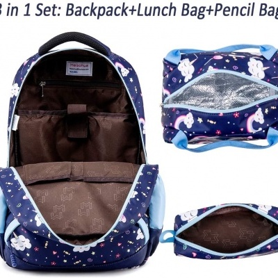 Pack Escolar Unicorn skye blue