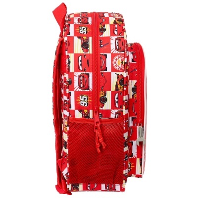 Mochila Escolar Lets Race Cars Disney Pixar 38cm adaptable