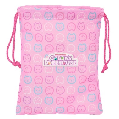 Saco lanche Party A casa da Gabby 25 cm
