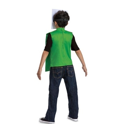 Fato de creeper Minecraft com máscara para menino