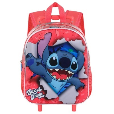 Trolley 3D Pré-Escolar Thing Stitch Disney 31cm
