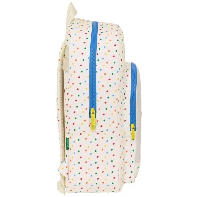 Mochila Escolar Topitos Benetton 46cm adaptável