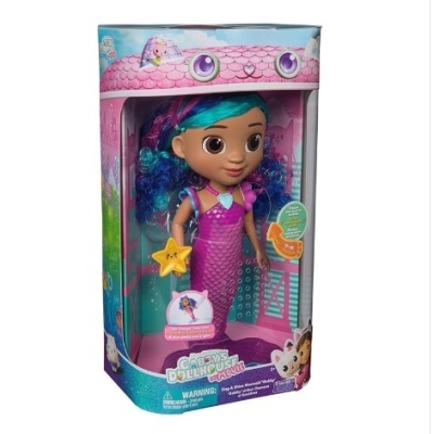 Gabby e a casa mágica o filme - boneca sereia com funções 35 cm