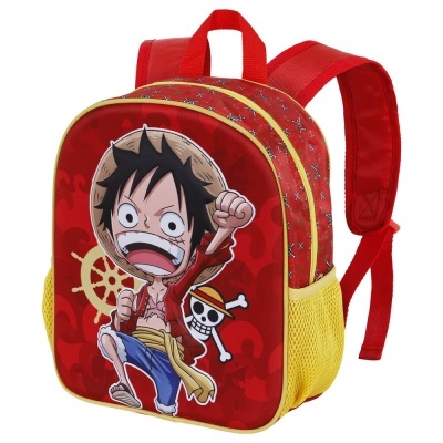 Mochila 3D Pré-Escolar Luffy One piece 31cm