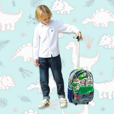 Pack Trolley Escolar Dinostronaut