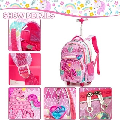 Conjunto Escolar Trolley Unicorn Popit
