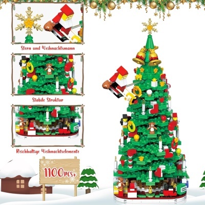 Calendário de advento infantil blocos de construção Árvore de Natal