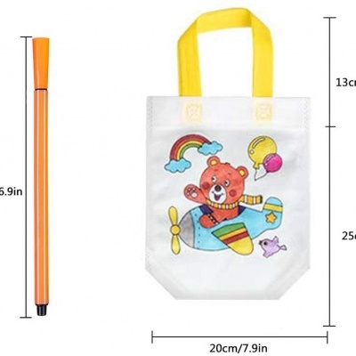 Lembranças aniversário - 10 sacos colorir