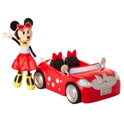 Boneca Minnie + conjunto carro Disney