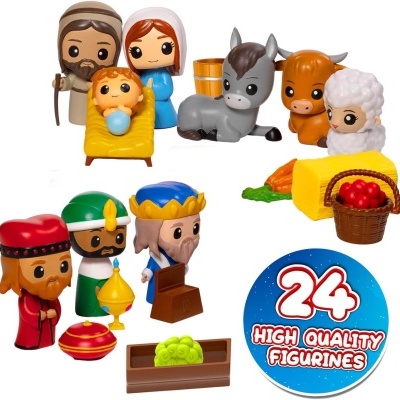 Calendário de advento infantil Presépio