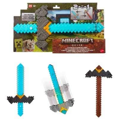 Espada Picareta Transformable Minecraft O Filme