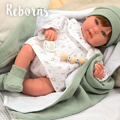 Arias Reborn 45 cm Paulina com Manta