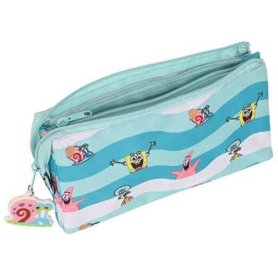 Porta-lápis Stay Positive Bob Esponja triplo