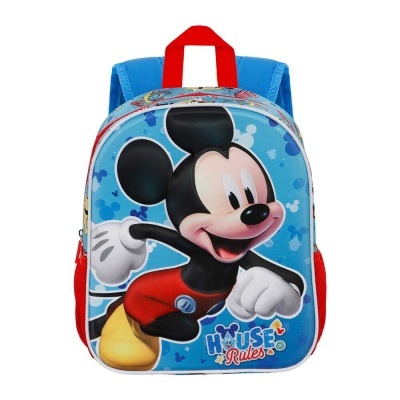 Mochila 3D Pré-Escolar House Mickey Disney 31 cm