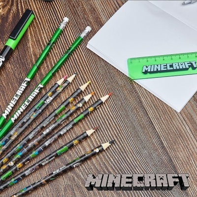 Estojo com material triplo Minecraft