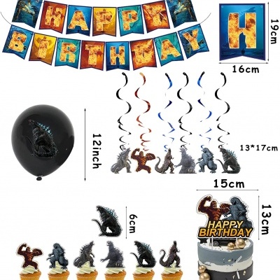 Kit aniversário Dinossauros Godzilla