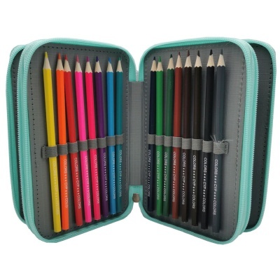 Estojo com material Snoopy triplo completo