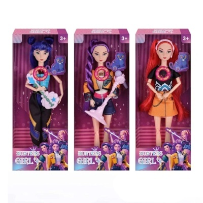 Conjunto 3 Bonecas K-Pop Demon Hunters com música