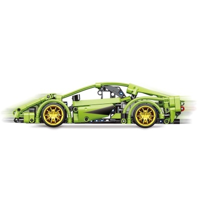 GIROS ENCAIXES 8+ TECHNIC RACING CAR PULLBACK VERDE