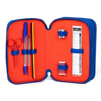 Estojo com material Avengers Marvel triplo