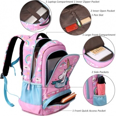 Pack Escolar Unicórnio rainbow