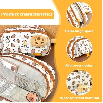 Porta-lápis com divisórias Capivara - Capybara