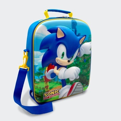 Mochila Pré-Escolar 3D Sonic 32 cm