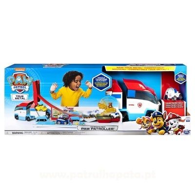 Camião Paw Patroller Die Cast Patrulha Pata