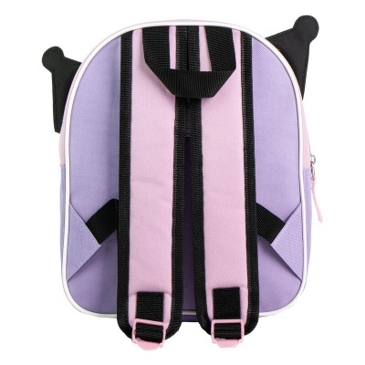 Mochila 3D Pré-Escolar Kuromi Hello Kitty 28 cm