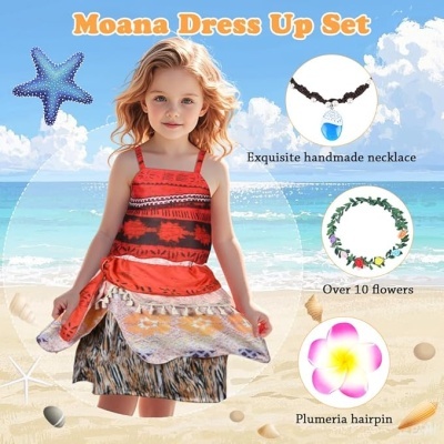 Fato Moana Vaiana Disney