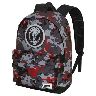 Mochila Escolar Camouflage Spiderman Marvel 44cm
