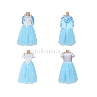 Fato Frozen Princesa com acessórios