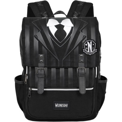 Mochila Escolar Uniform Wednesday 40cm