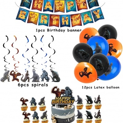 Kit aniversário Dinossauros Godzilla