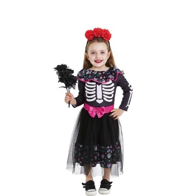 Uma peça halloween vaiana vestido da menina do bebê fantasia