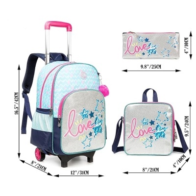 Conjunto Escolar Trolley Love Stars