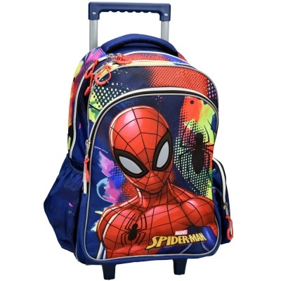 Conjunto Escolar Spiderman - Trolley Escolar + lancheira + porta-lápis