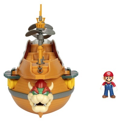 Playset Deluxe Aeronave Bowser Super Mário Nintendo