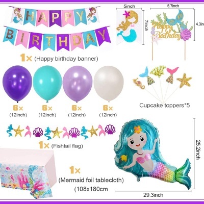 Kit de aniversário Sereia