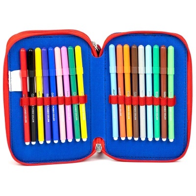 Estojo com material Patrulha Pata Marvel triplo