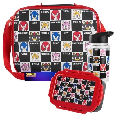 Conjunto Lancheira térmica + garrafa + sanduicheira Sonic