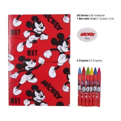 Set Papelaria Escolar Mickey