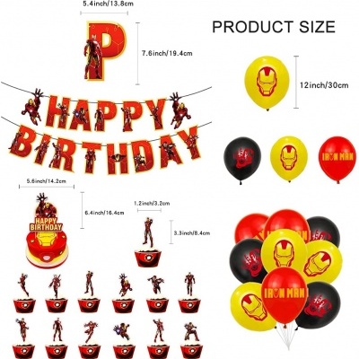 Kit Balões aniversário Avengers Ironman