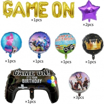 Balões de aniversário Fortnite