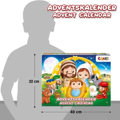 Calendário de advento infantil Presépio