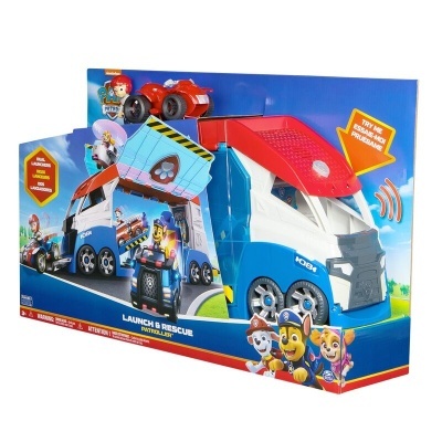 Paw Patrol Launch and Rescue - Veículo transformável, lançamento e resgate Patrulha Pata